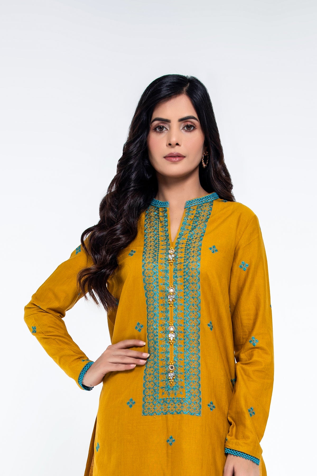 EMBROIDERED SLUB KHADDAR 2 PCS (UNSTITCHED)
