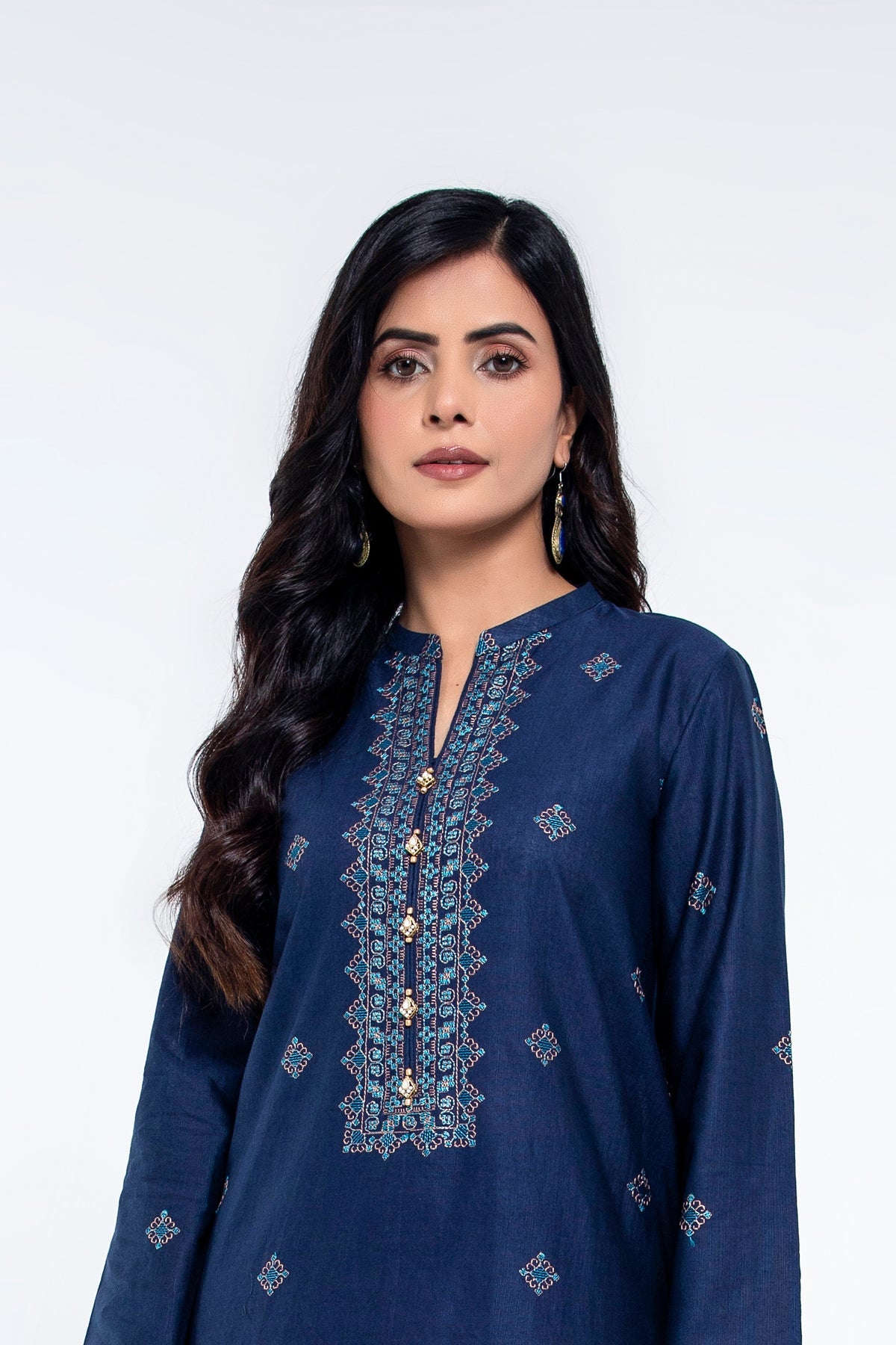 EMBROIDERED SLUB KHADDAR 2 PCS (UNSTITCHED)