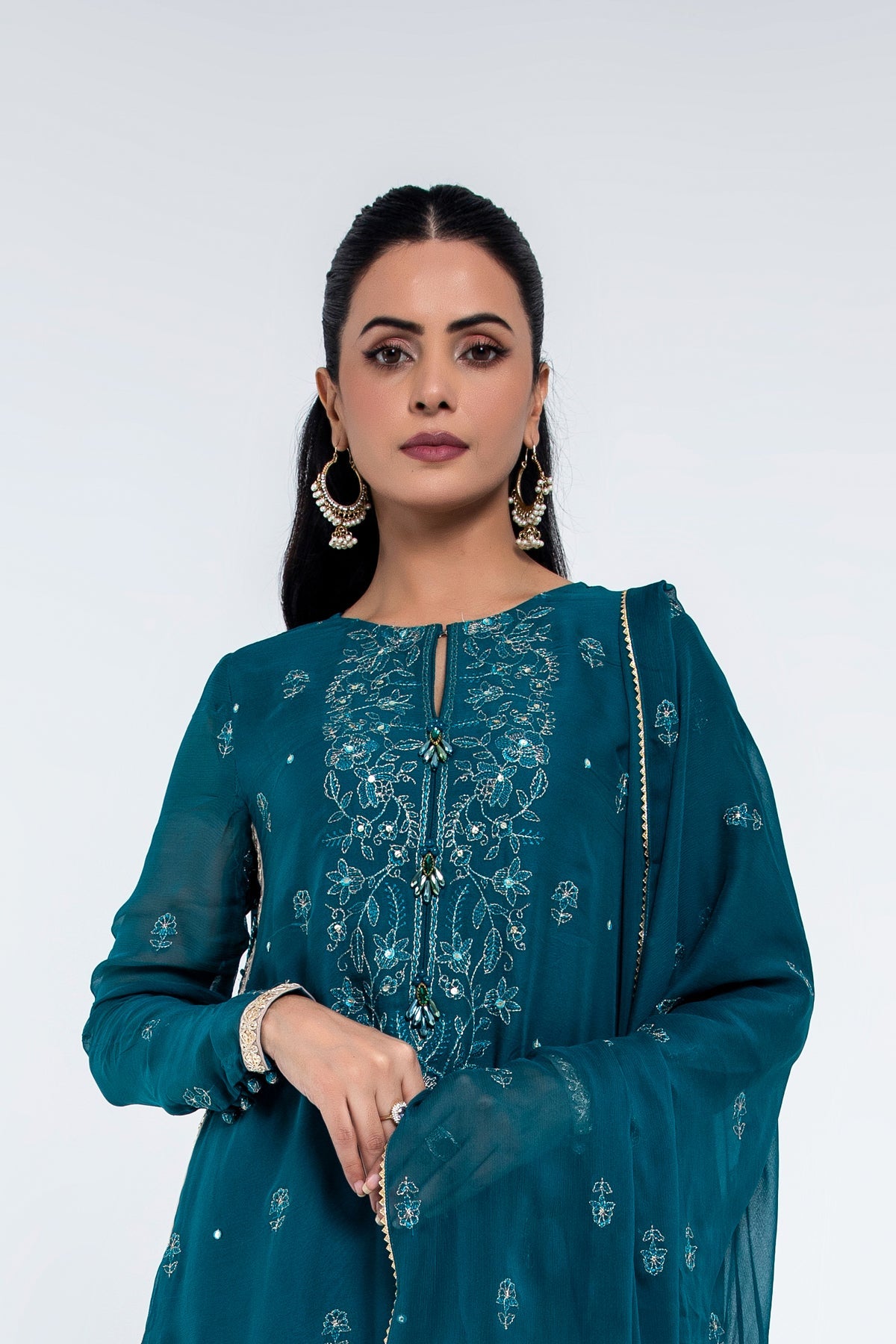 EMBROIDERED CHIFFON 3 PCS (UNSTITCHED)