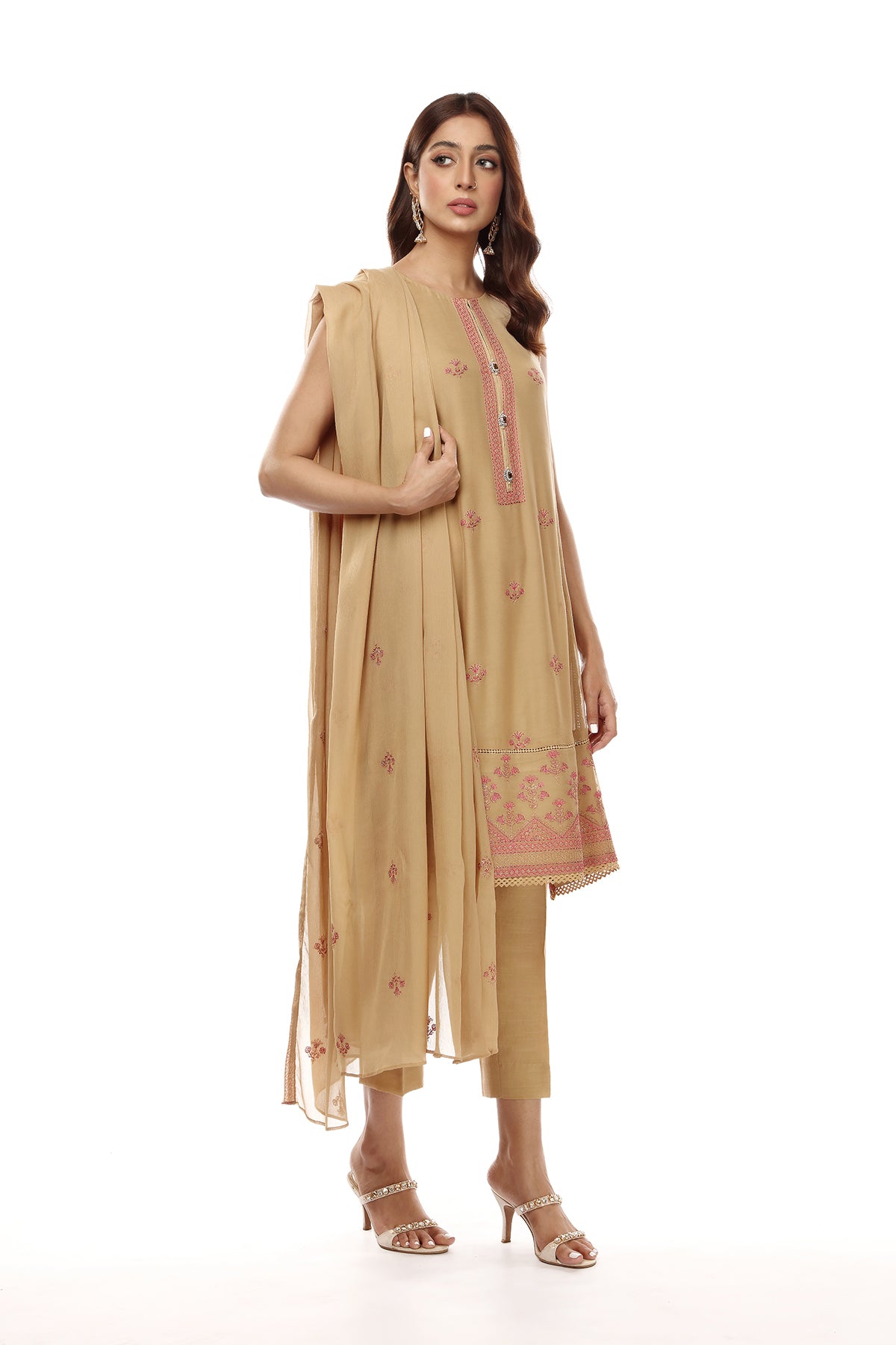 EMBROIDERED CHIFFON 2 PCS