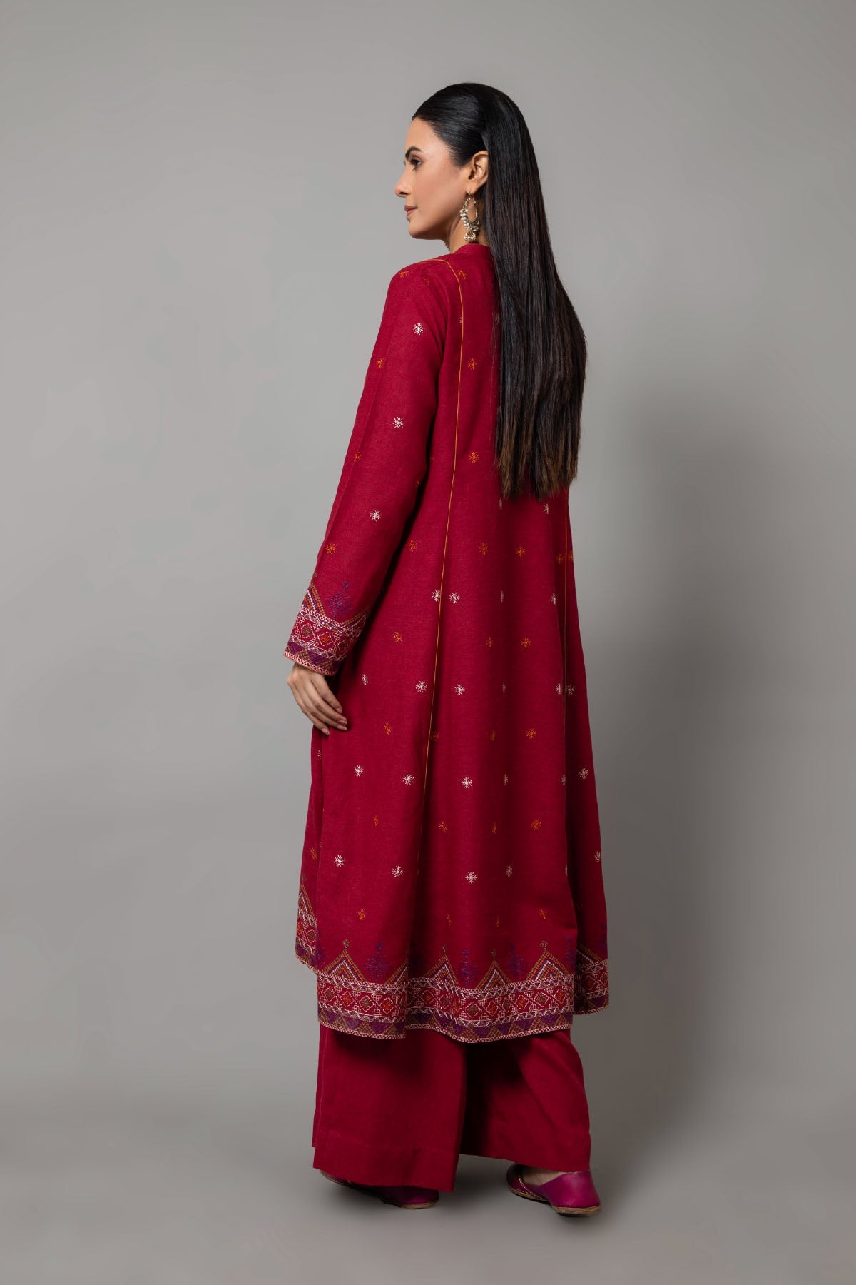 EMBROIDERED COTTON KARANDI 2 PCS (UNSTITCHED)