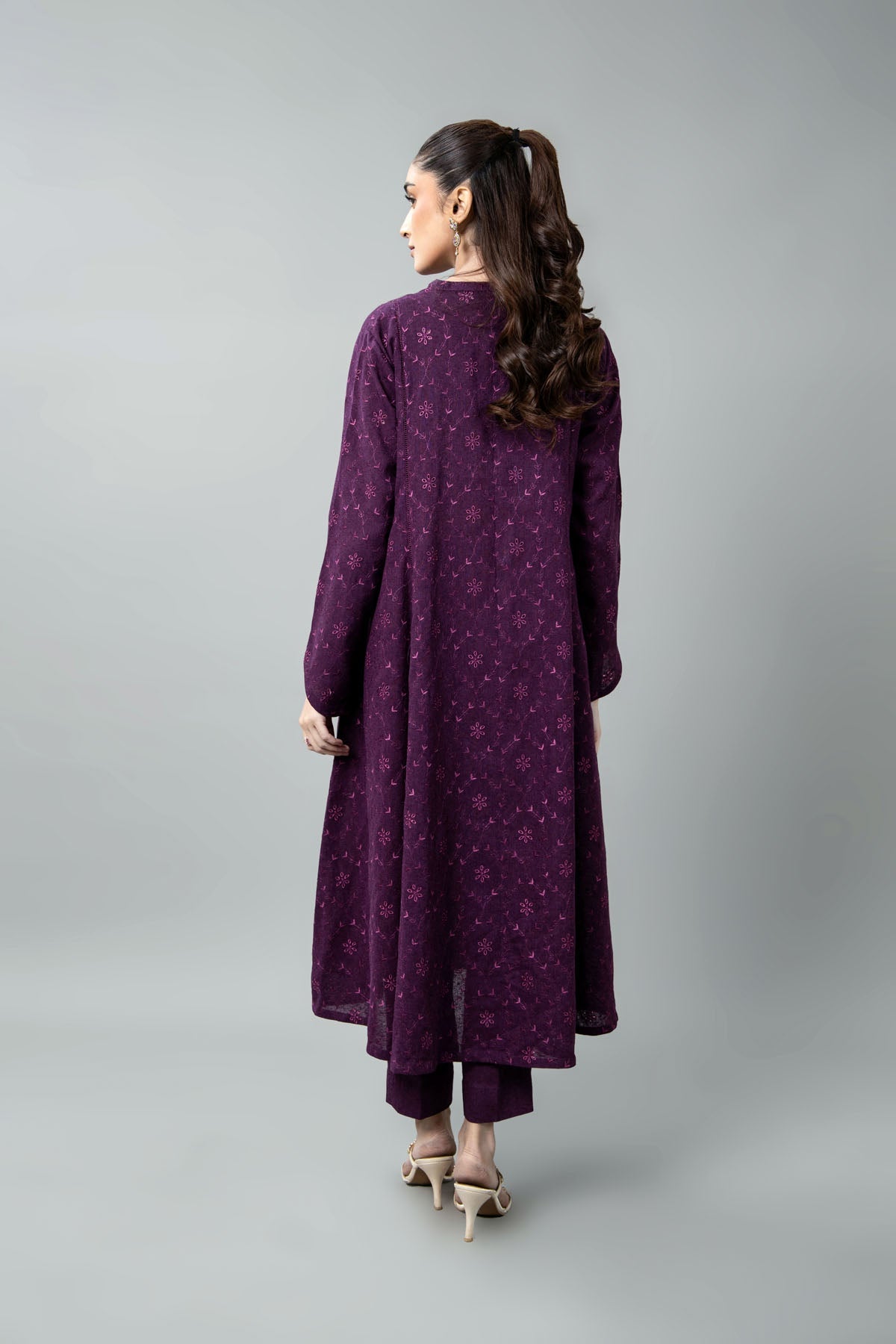 EMBROIDERED COTTON KARANDI 2 PCS (UNSTITCHED)