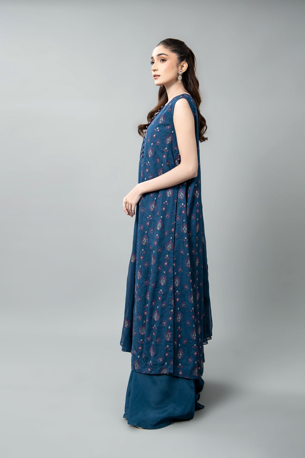 EMBROIDERED & EMBELISHED CHIFFON 3 PCS (UNSTITCHED)