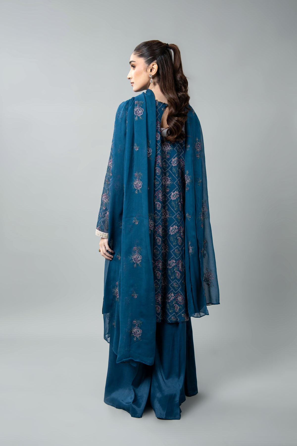 EMBROIDERED CHIFFON 3 PCS (UNSTITCHED)