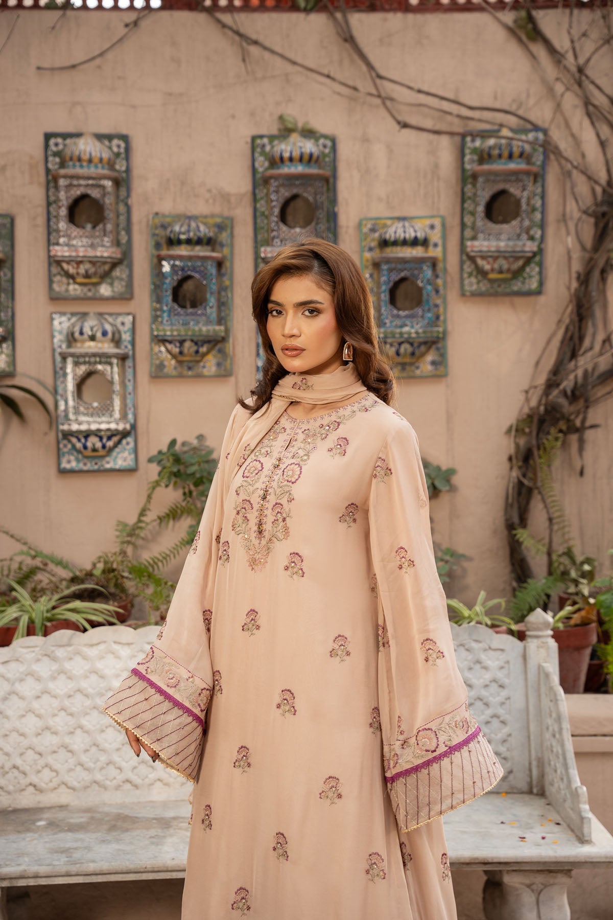EMBROIDERED & EMBELISHED CHIFFON 3 PCS (UNSTITCHED)