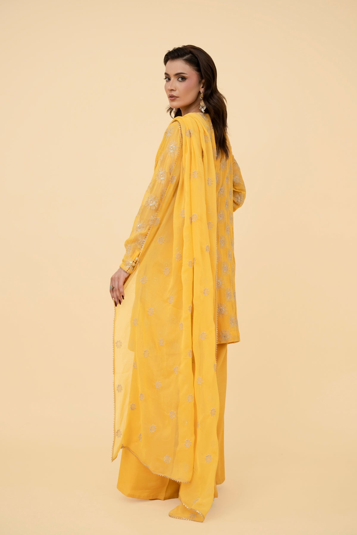 EMBROIDERED & EMBELISHED CHIFFON 3 PCS (UNSTITCHED)