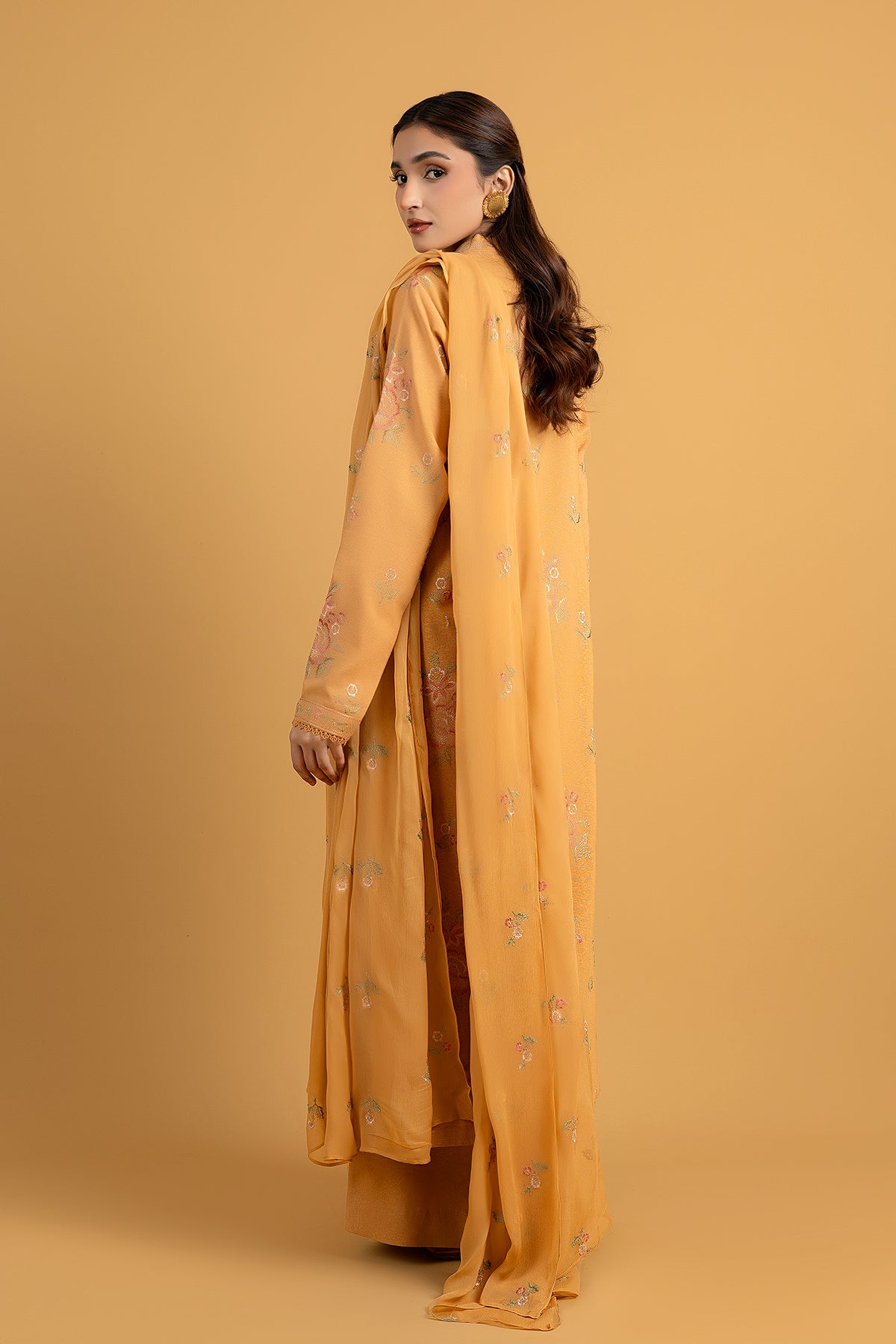 EMBROIDERED COTTON KARANDI 3 PCS (UNSTITCHED)