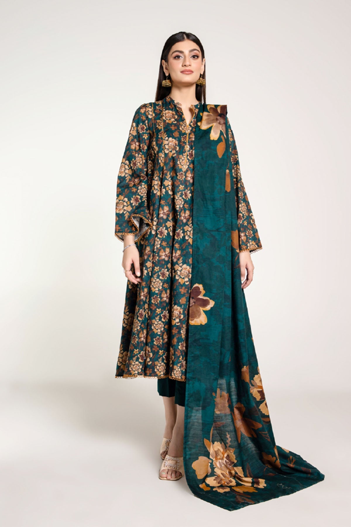 PRINTED SLUB KHADDAR 3 PCS