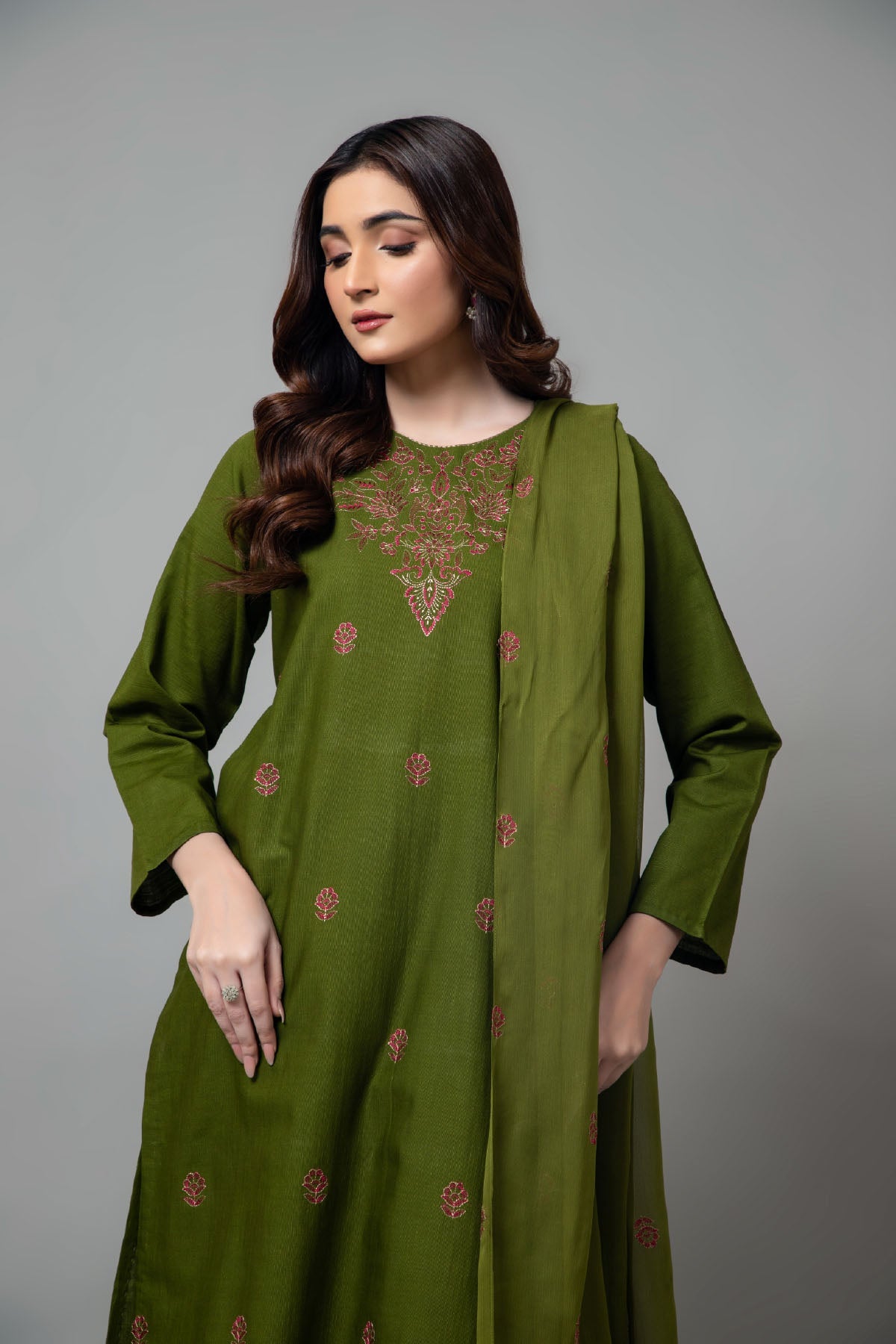 PRET EMBROIDERED SLUB KHADDAR 3 PCS