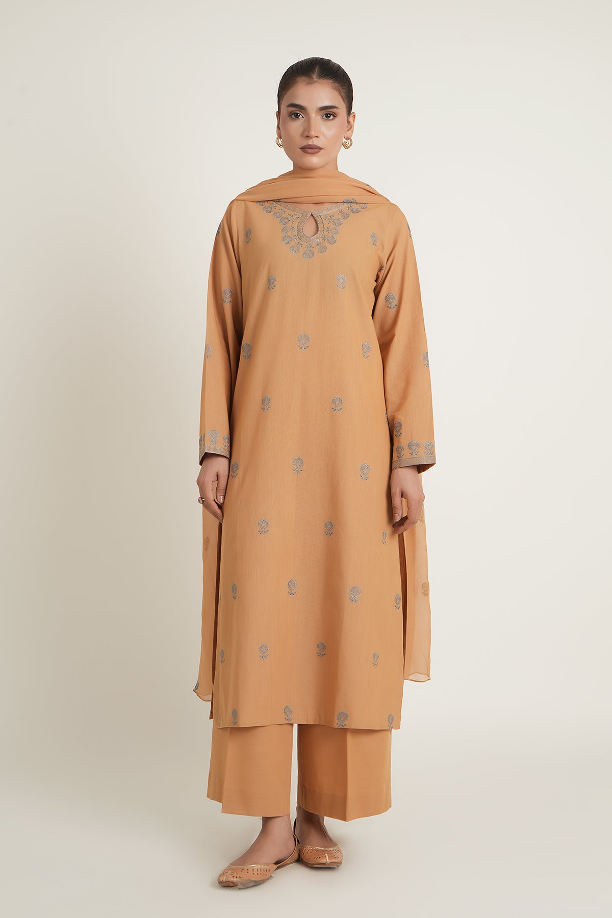 PRET EMBROIDERED SLUB KHADDAR 3 PCS