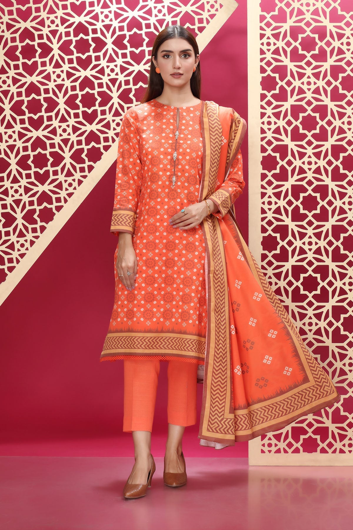 PRINTED KHADDAR 3 PCS (UNSTITCHED)
