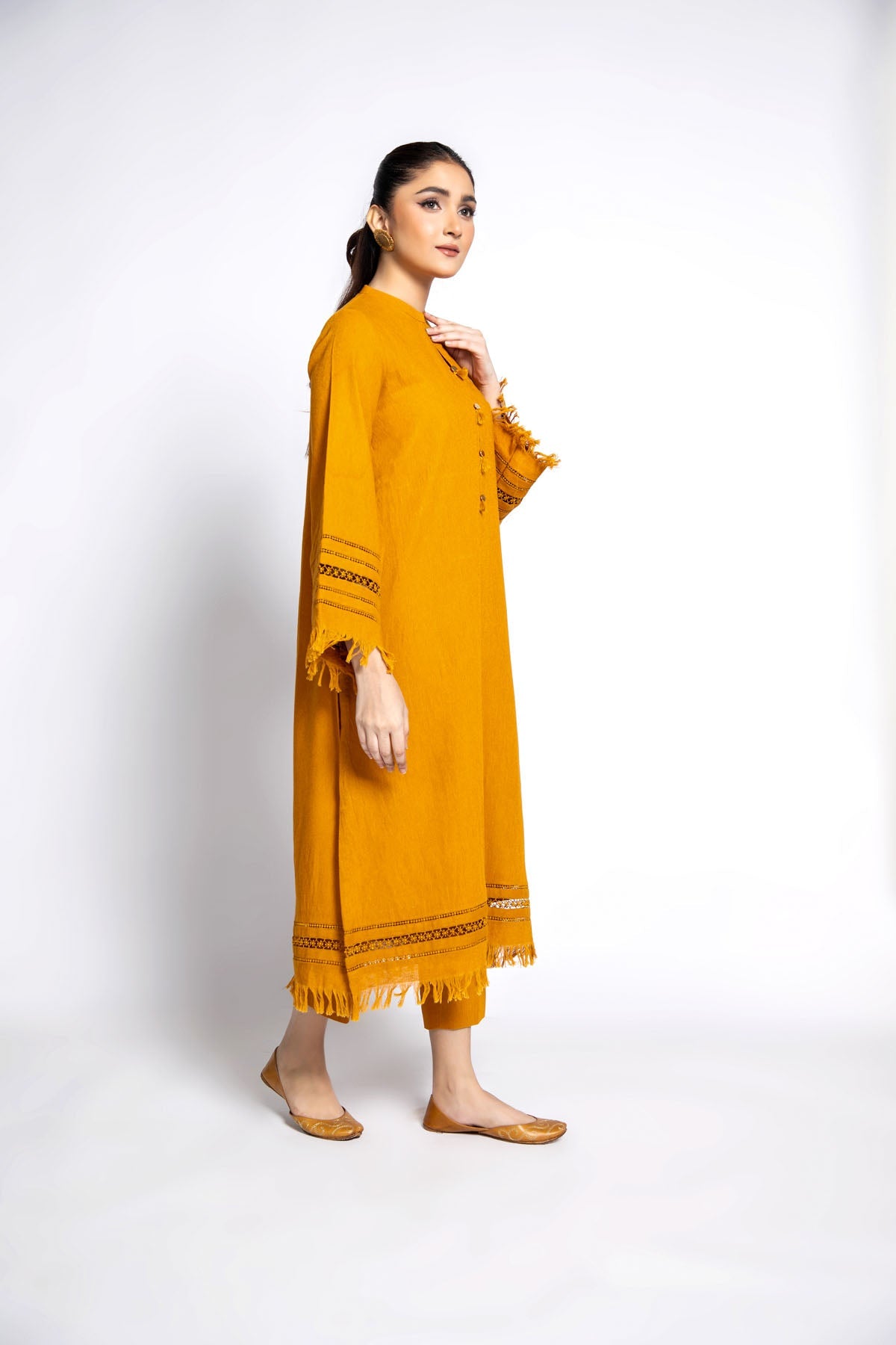 PRET SOLID SLUB KAHDDAR 2 PCS