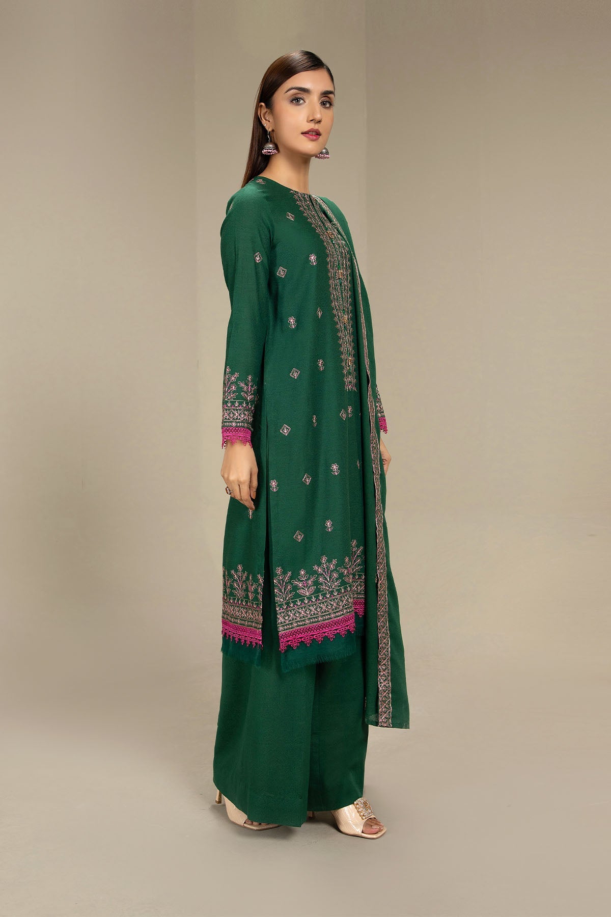 EMBROIDERED KARANDI LAWN 3PCS (UNSTITCHED)