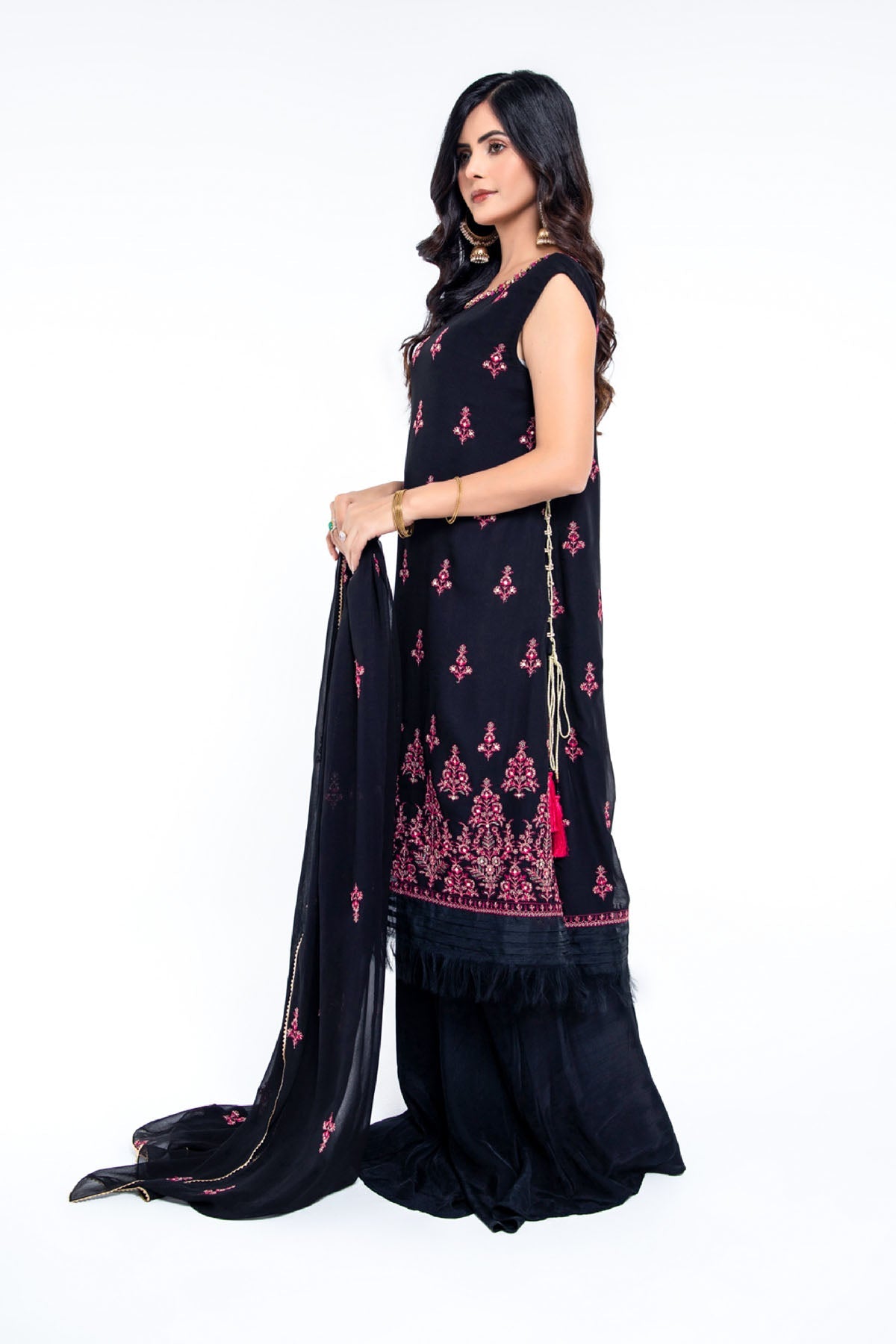 EMBROIDERED & EMBELISHED CHIFFON 2 PCS (UNSTITCHED)