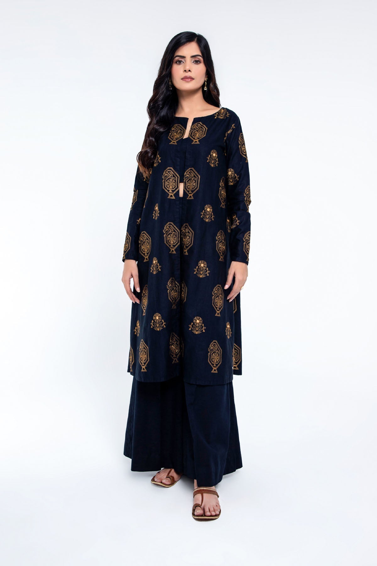 EMBROIDERED SLUB KHADDAR 2 PCS (UNSTITCHED)