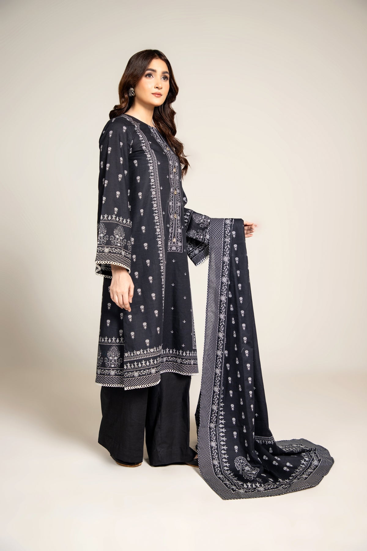 PRINTED SLUB KHADDAR 2 PCS (UNSTITCHED)