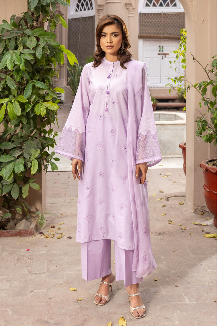 PRET EMBROIDERED & EMBELISHED LAWN 3 PCS