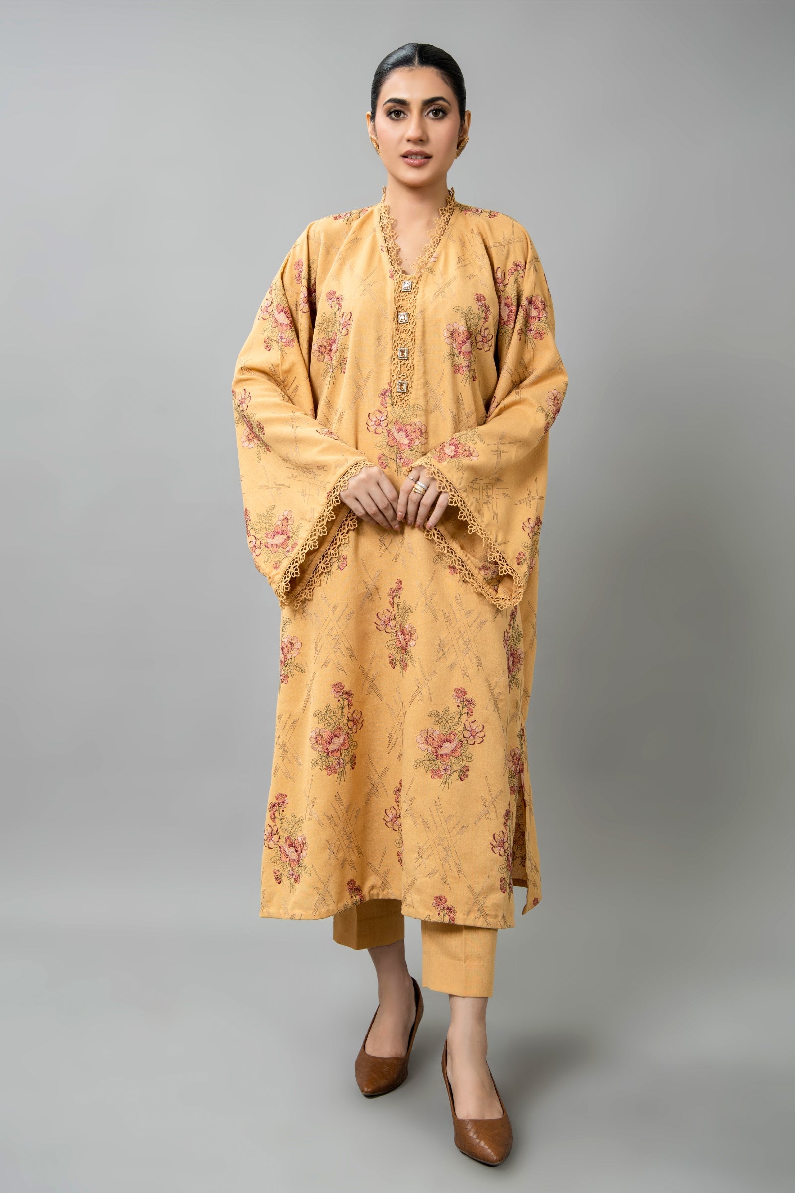 EMBROIDERED KARANDI LAWN 2 PCS (UNSTITCHED)