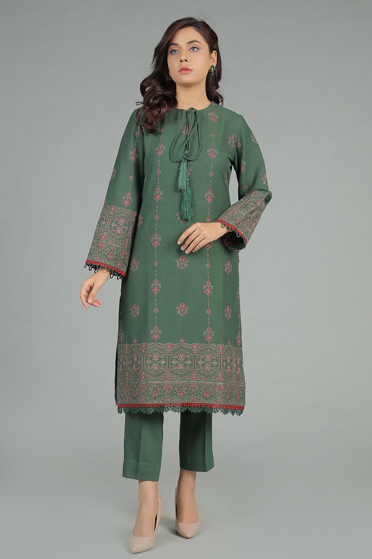 EMBROIDERED COTTON KARANDI 2PCS
