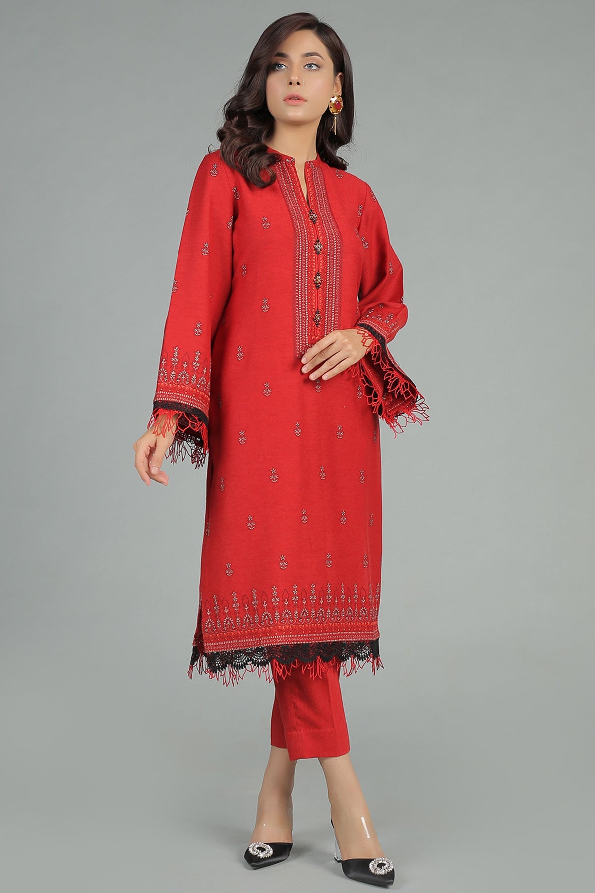 EMBROIDERED COTTON KARANDI 2PCS