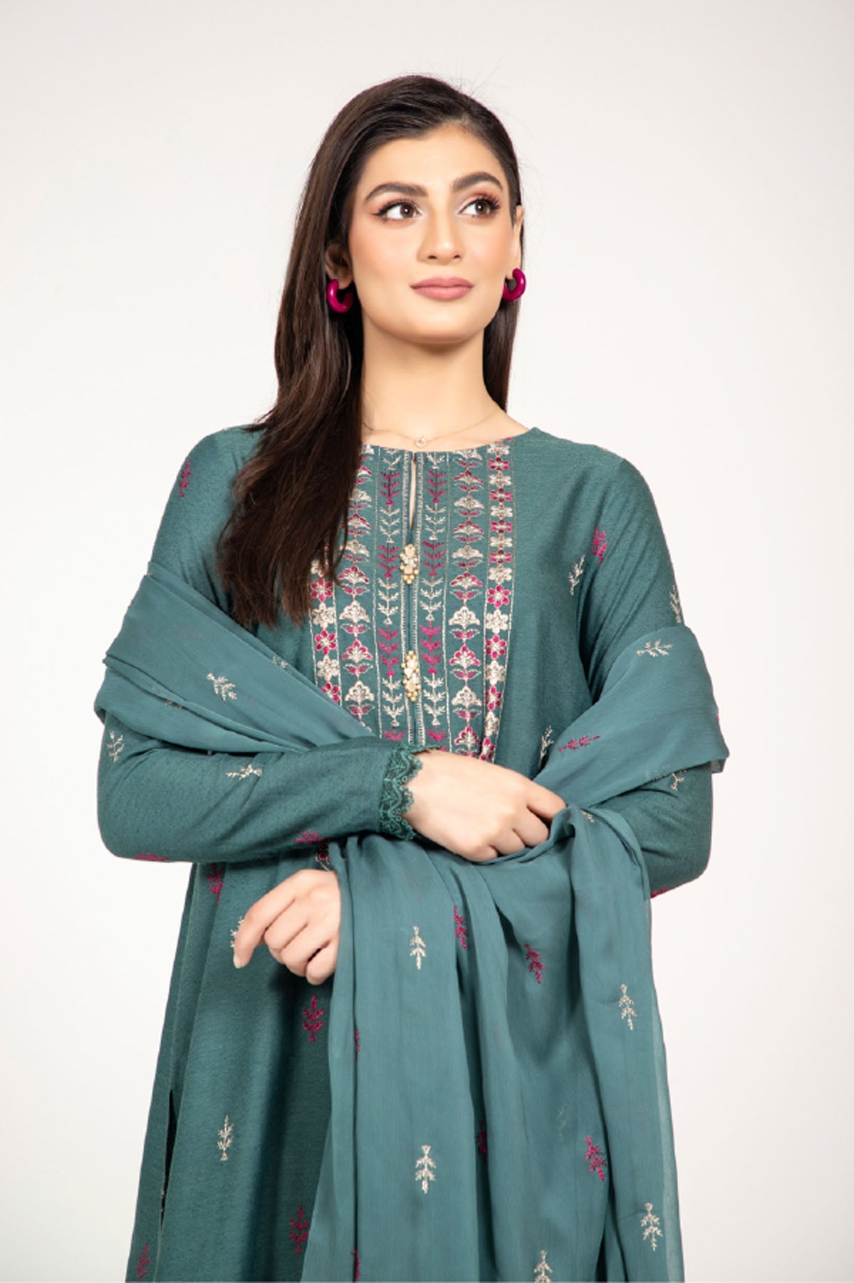 EMBROIDERED  KARANDI LAWN  3 PCS (UNSTITCHED)