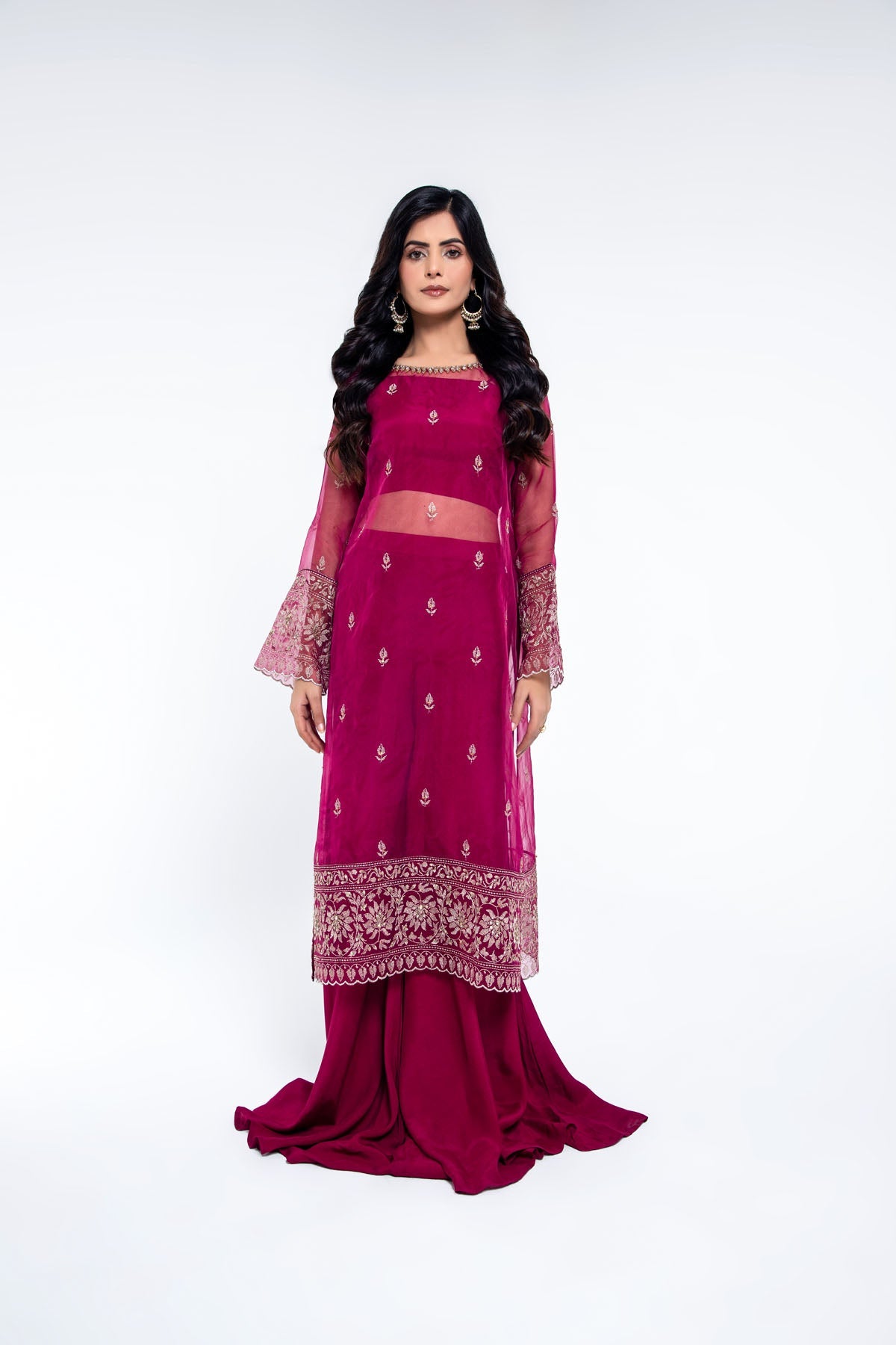 EMBROIDERED & EMBELISHED ORGANZA 2 PCS (UNSTITCHED)