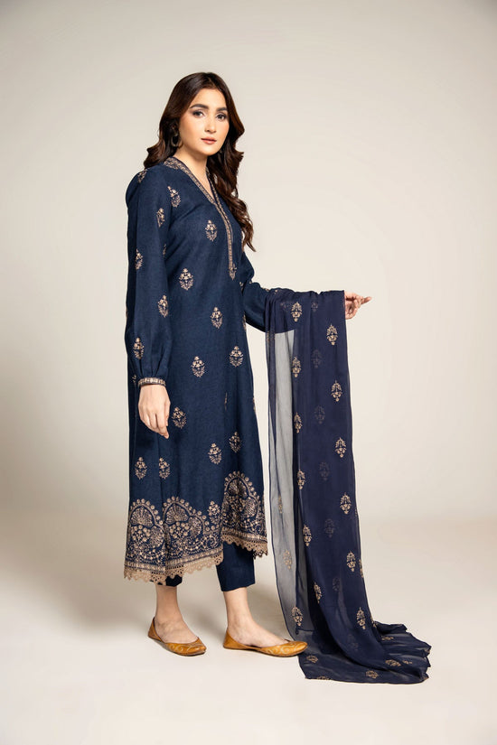 EMBROIDERED COTTON KARANDI  3 PCS (UNSTITCHED)