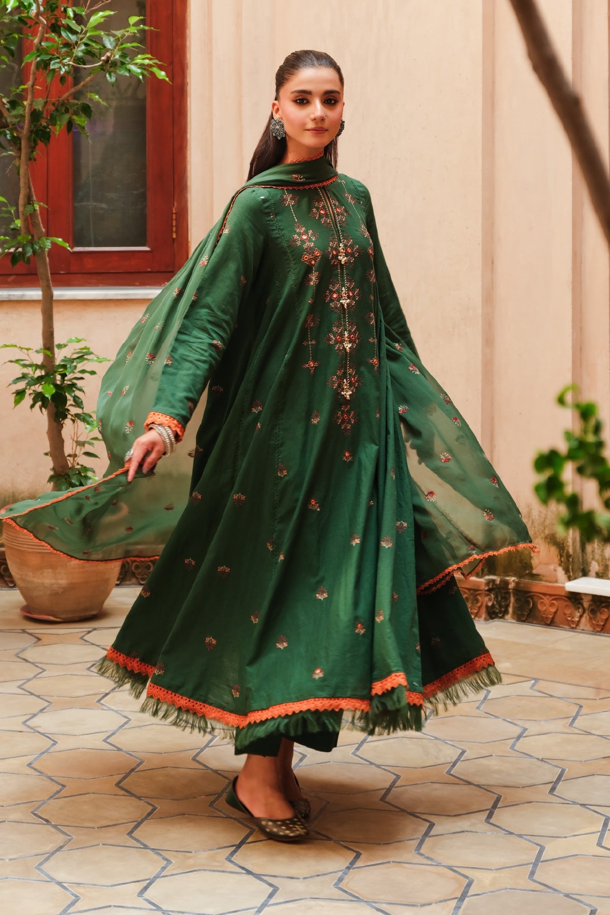EMBROIDERED SLUB KHADDAR  3 PCS (UNSTITCHED)