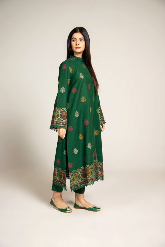EMBROIDERED COTTON KARANDI  2 PCS (UNSTITCHED)