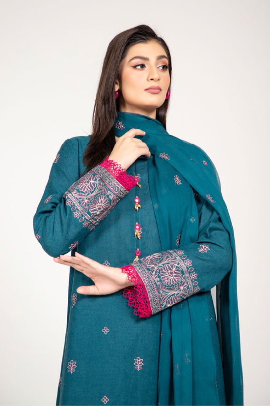 EMBROIDERED COTTON KARANDI  3 PCS (UNSTITCHED)