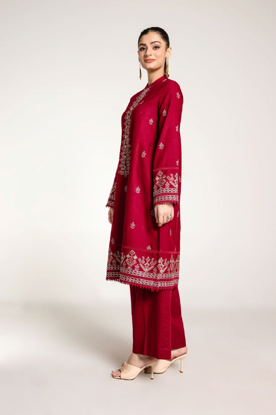 EMBROIDERED SLUB KHADDAR  2 PCS (UNSTITCHED)