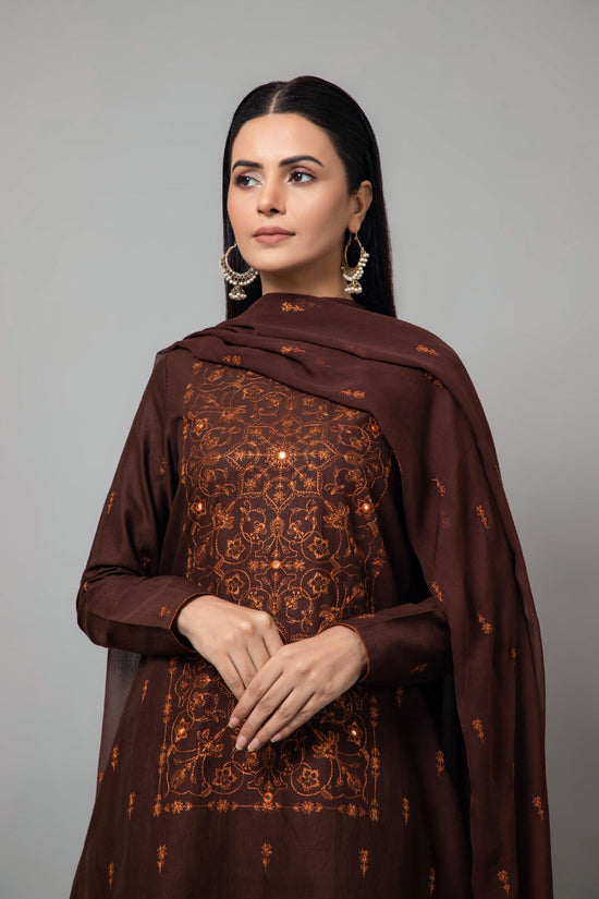 EMBROIDERED SLUB KHADDAR 3 PCS (UNSTITCHED)