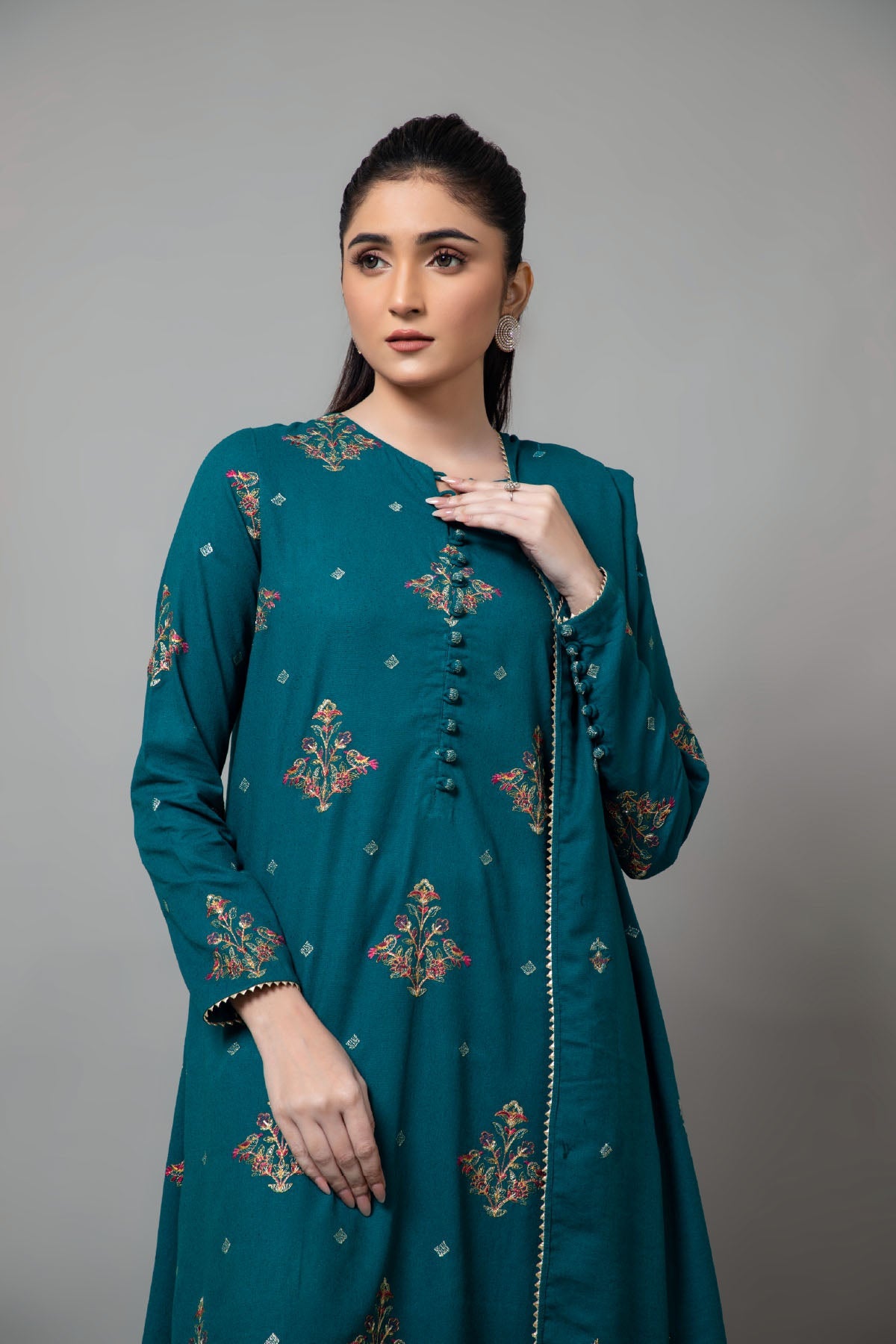 EMBROIDERED KARANDI LAWN 3 PCS (UNSTITCHED)