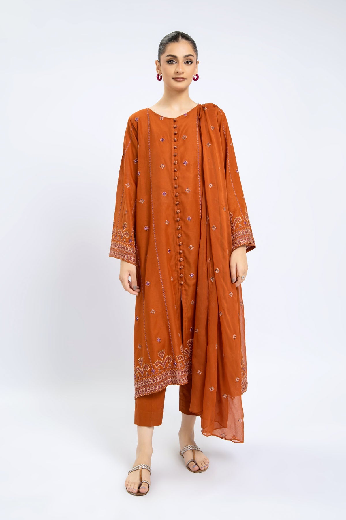 EMBROIDERED LAWN 3 PCS (UNSTITCHED)