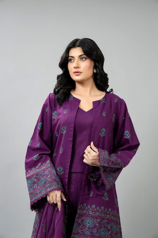 EMBROIDERED SLUB KHADDAR 3 PCS (UNSTITCHED)