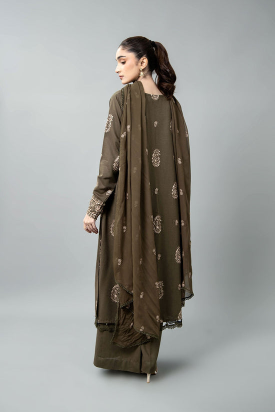 EMBROIDERED & SHEESHA WORK KARANDI LAWN 3 PCS (UNSTITCHED)