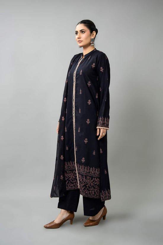EMBROIDERED SLUB KHADDAR 3 PCS (UNSTITCHED)
