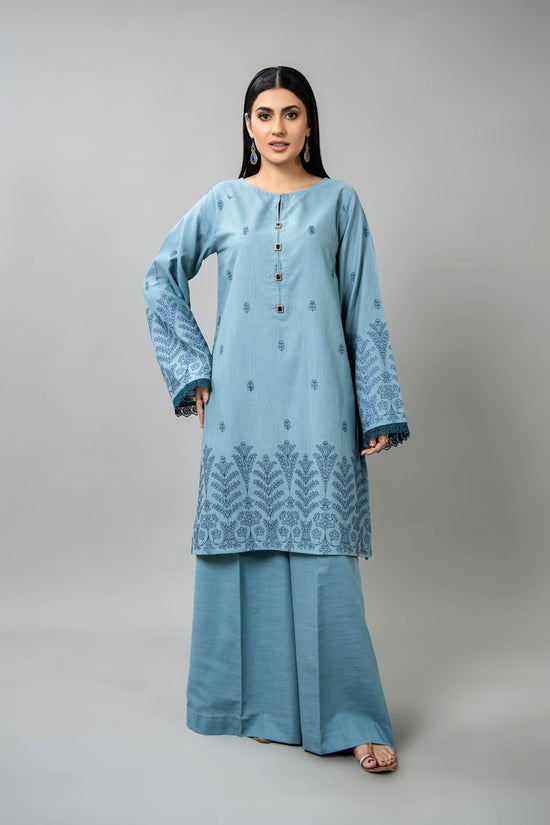EMBROIDERED SLUB KHADDAR 2 PCS (UNSTITCHED)