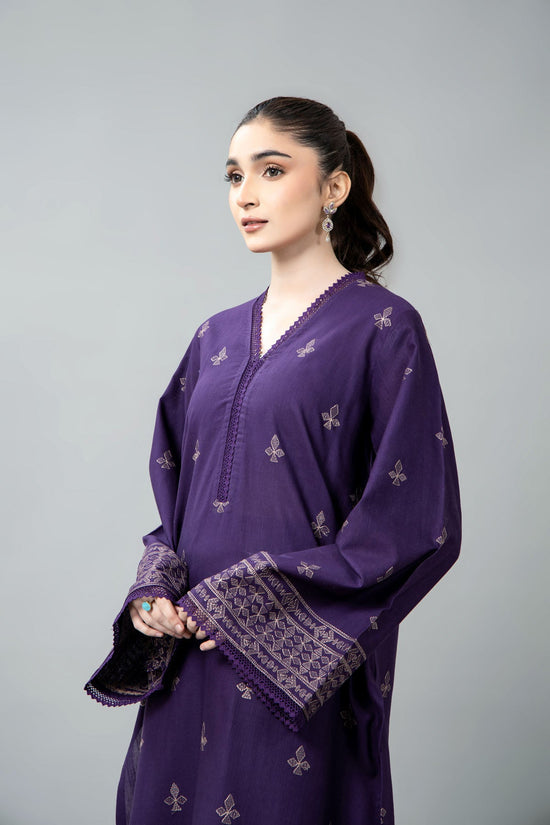 EMBROIDERED SLUB KHADDAR 2 PCS (UNSTITCHED)