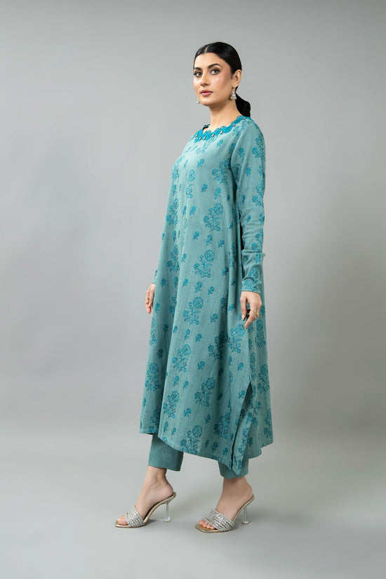 EMBROIDERED COTTON KARANDI 2 PCS (UNSTITCHED)
