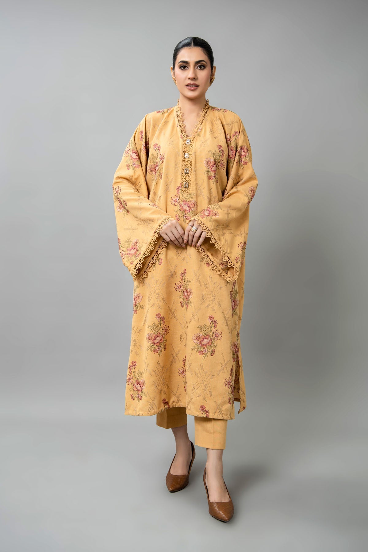 EMBROIDERED KARANDI LAWN 2 PCS (UNSTITCHED)