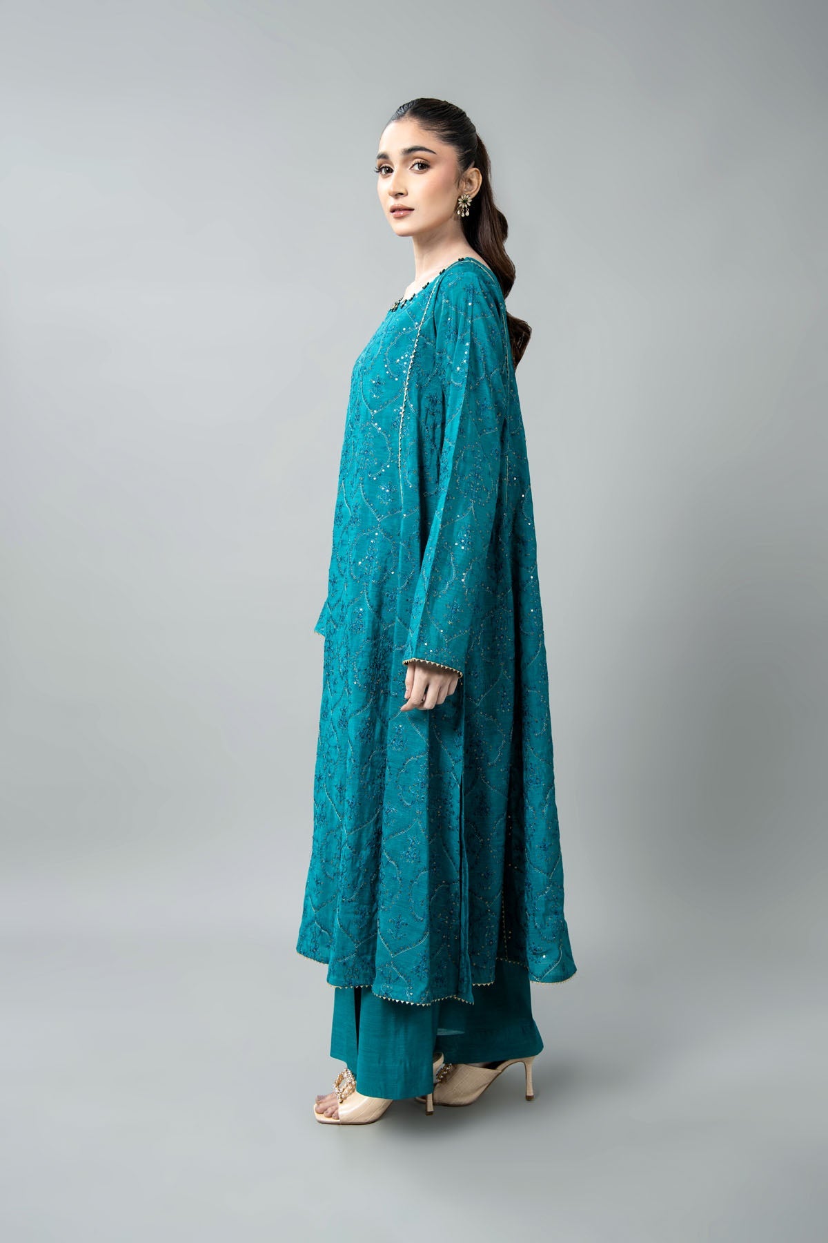 EMBROIDERED & EMBELISHED COTTON SILK 2 PCS (UNSTITCHED)