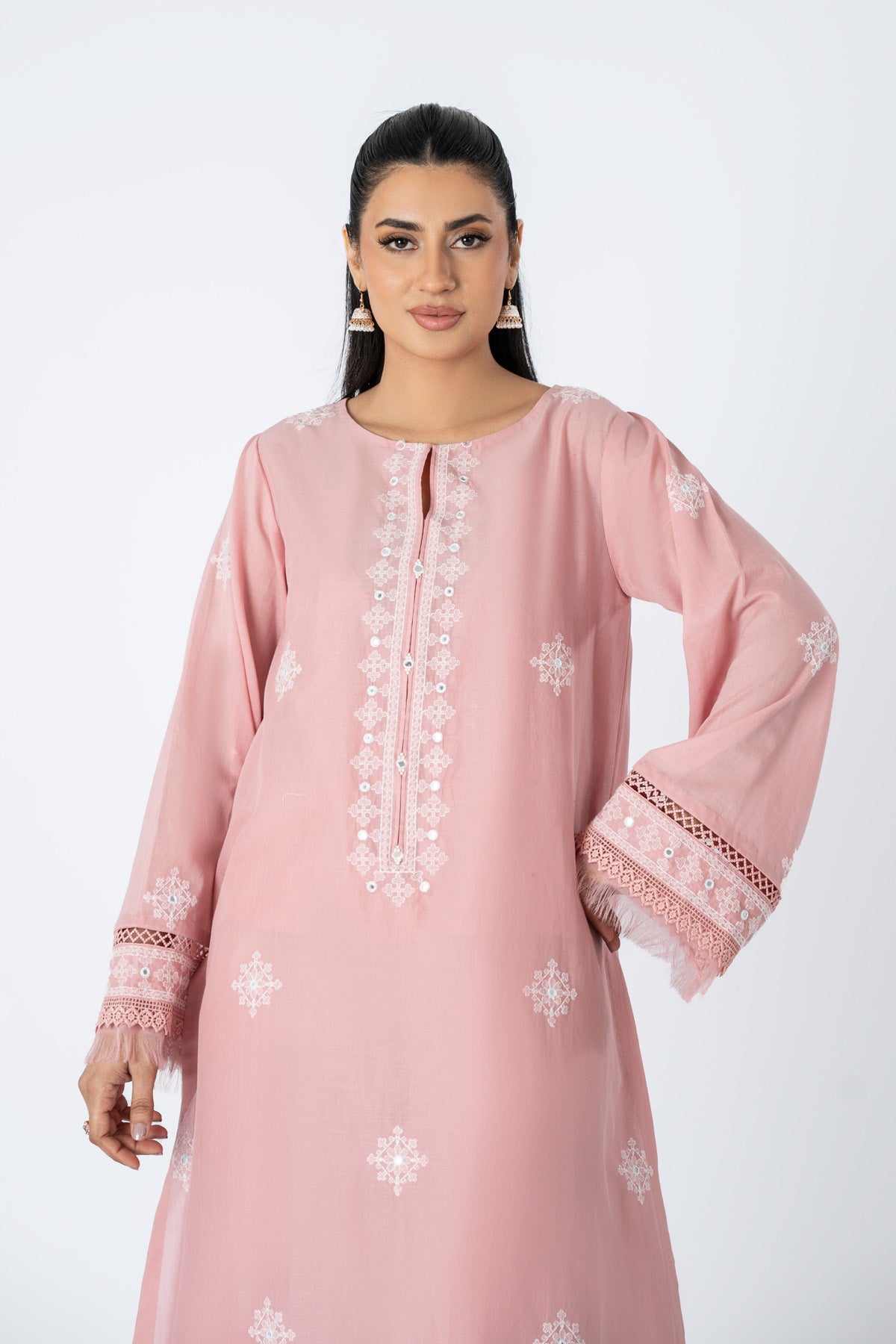 EMBROIDERED &  Embelished LAWN 2 PCS (UNSTITCHED)