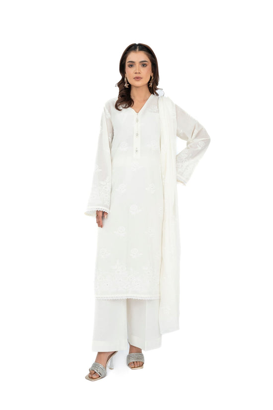 EMBROIDERED & EMBELISHED LAWN 3 PCS (UNSTITCHED)