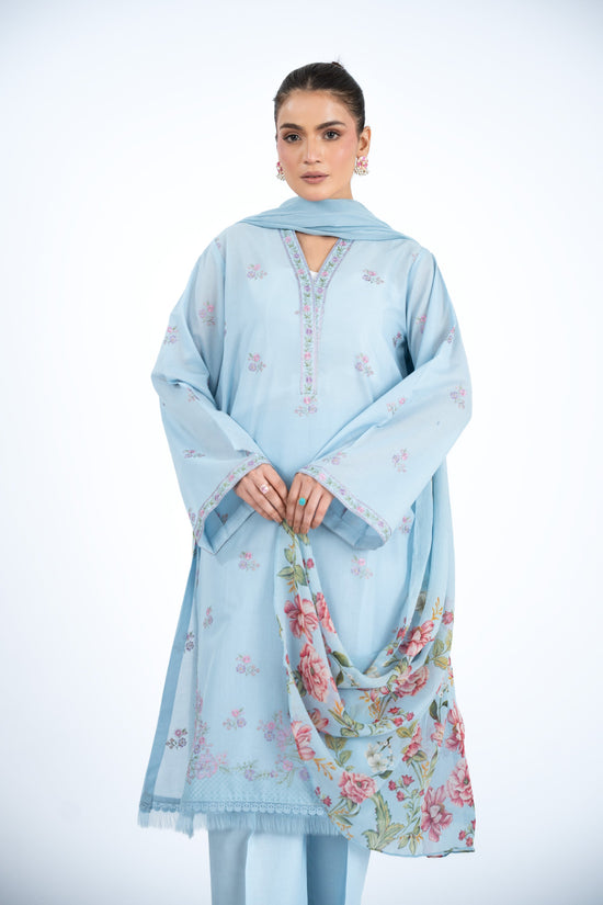 EMBROIDERED & PRINTED LAWN 3 PCS (UNSTITCHED)