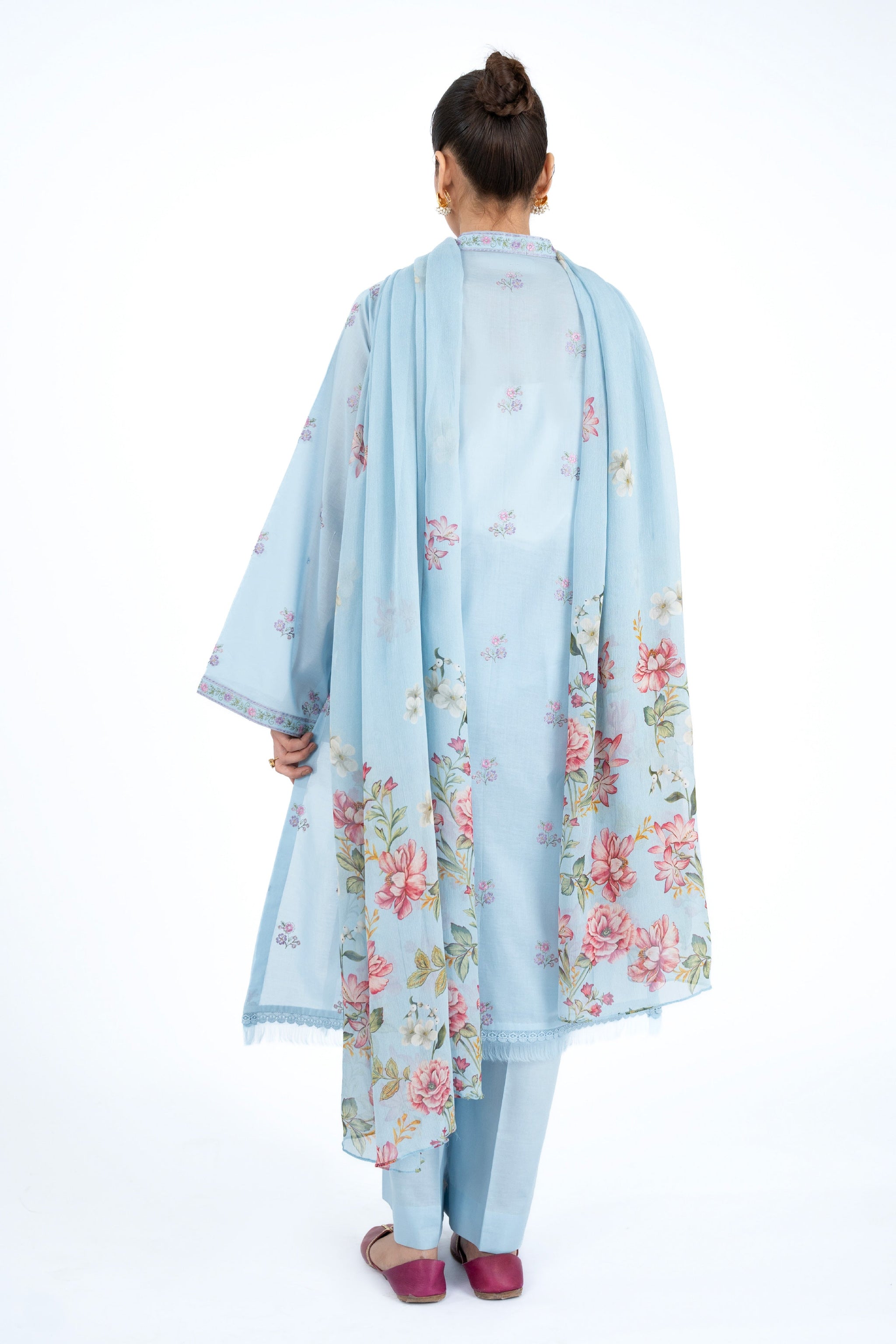 EMBROIDERED & PRINTED LAWN 3 PCS (UNSTITCHED)