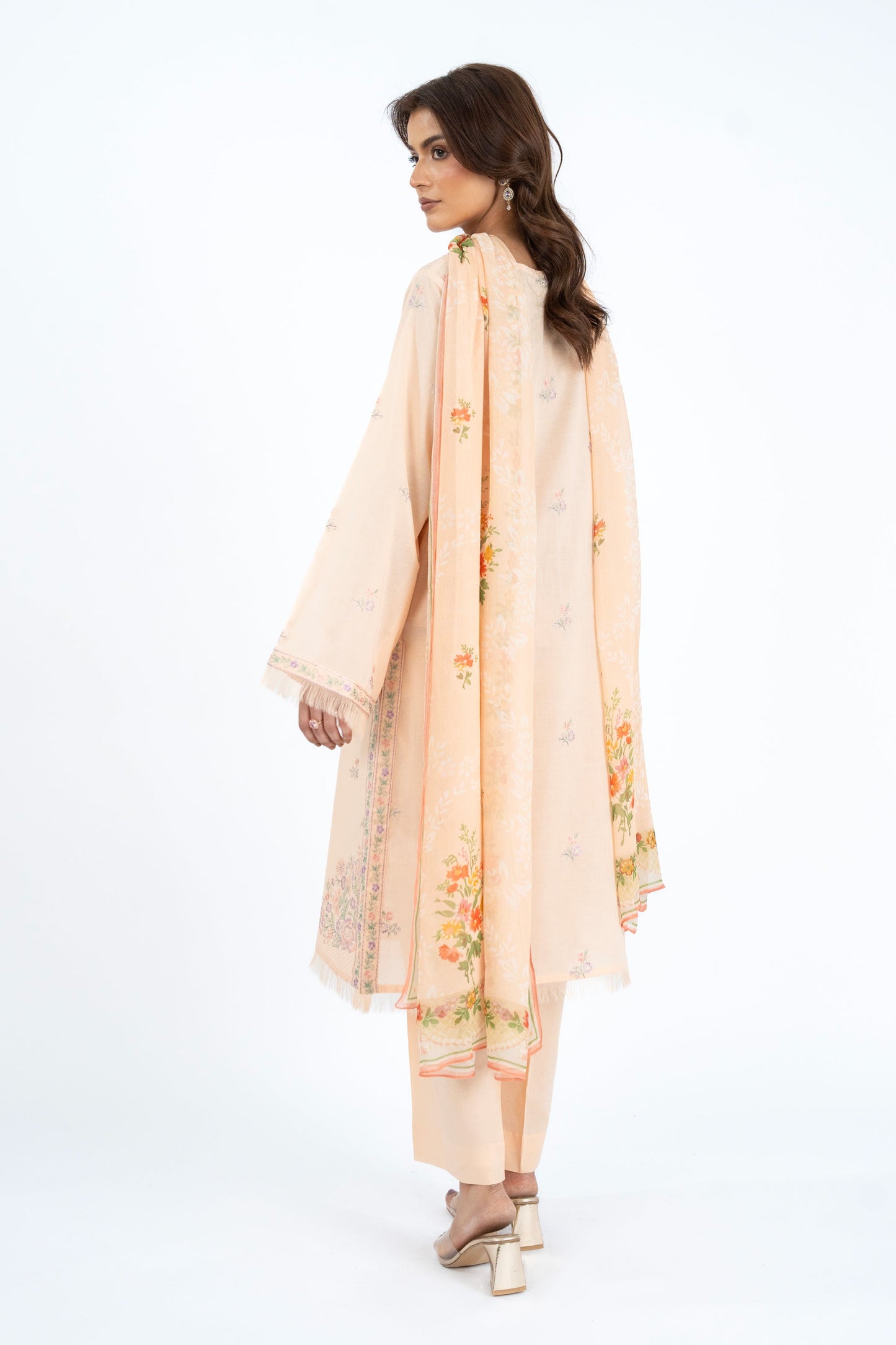EMBROIDERED & PRINTED LAWN 3 PCS (UNSTITCHED)
