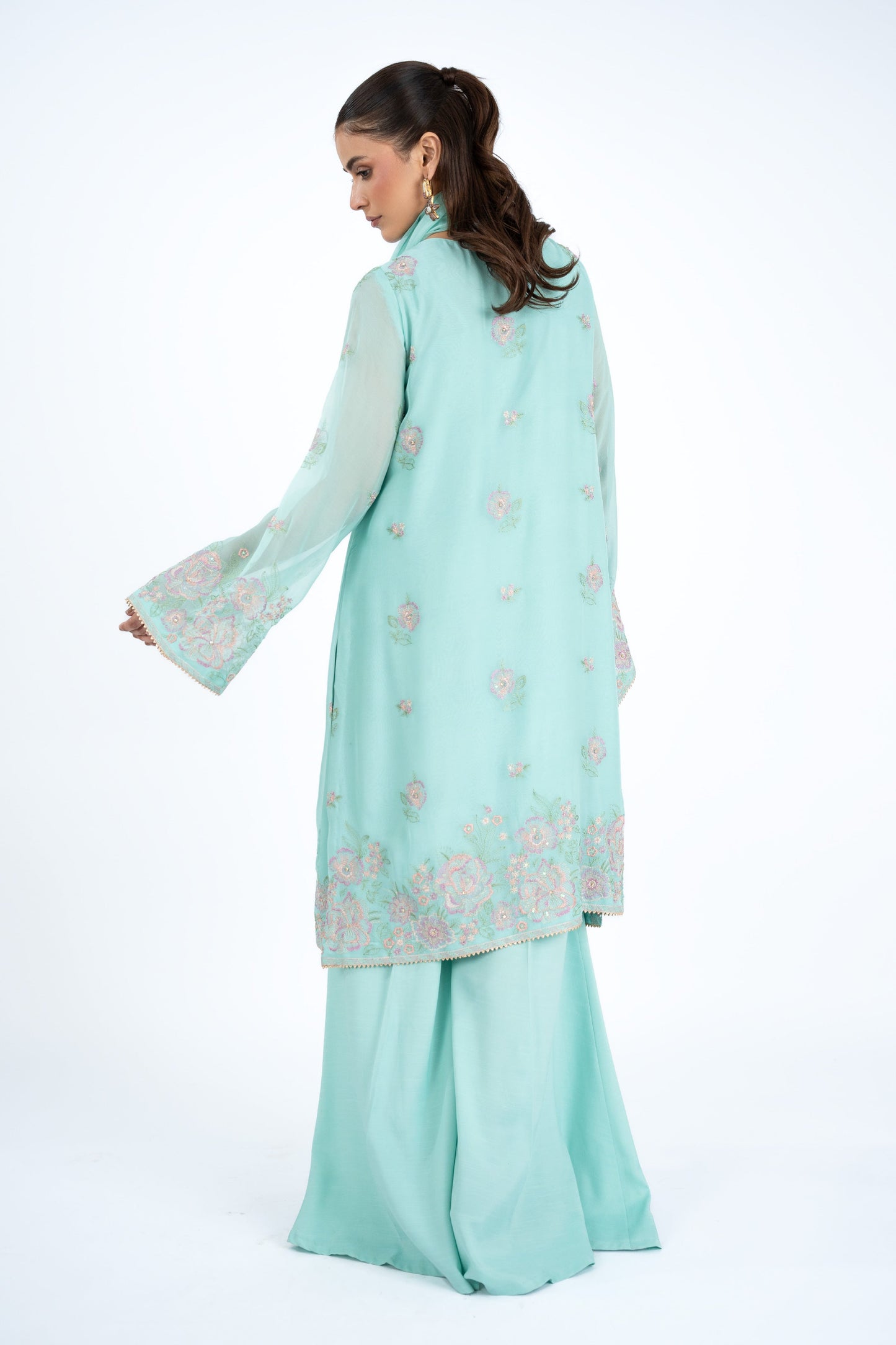 EMBROIDERED & EMBELISHED CHIFFON 3 PCS (UNSTITCHED)