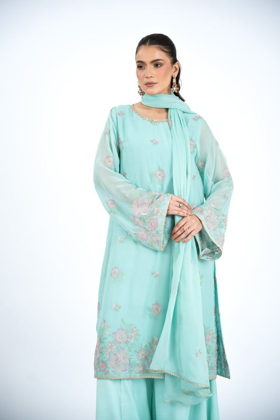 EMBROIDERED & EMBELISHED CHIFFON 3 PCS (UNSTITCHED)