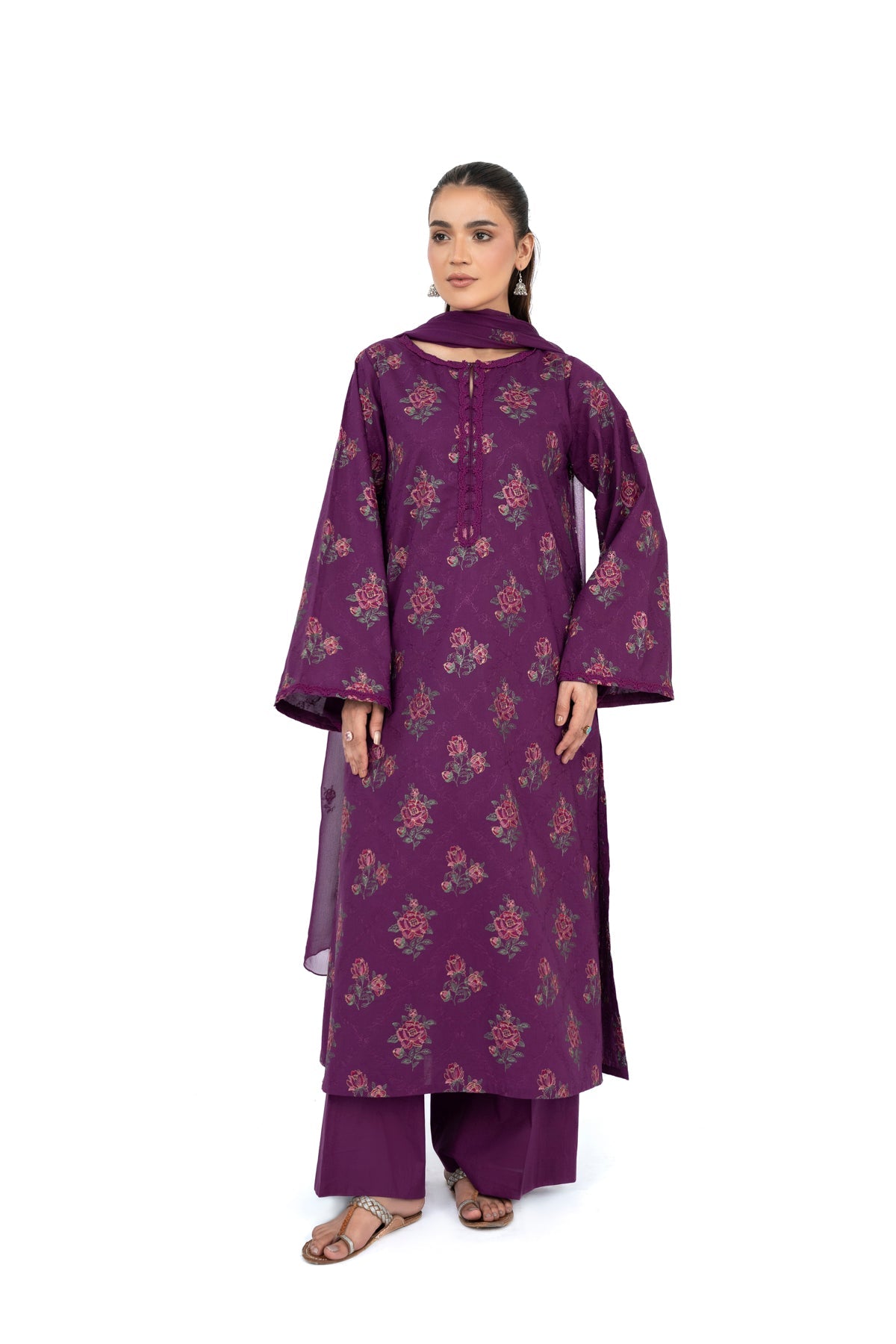 EMBROIDERED LAWN 3 PCS (UNSTITCHED)